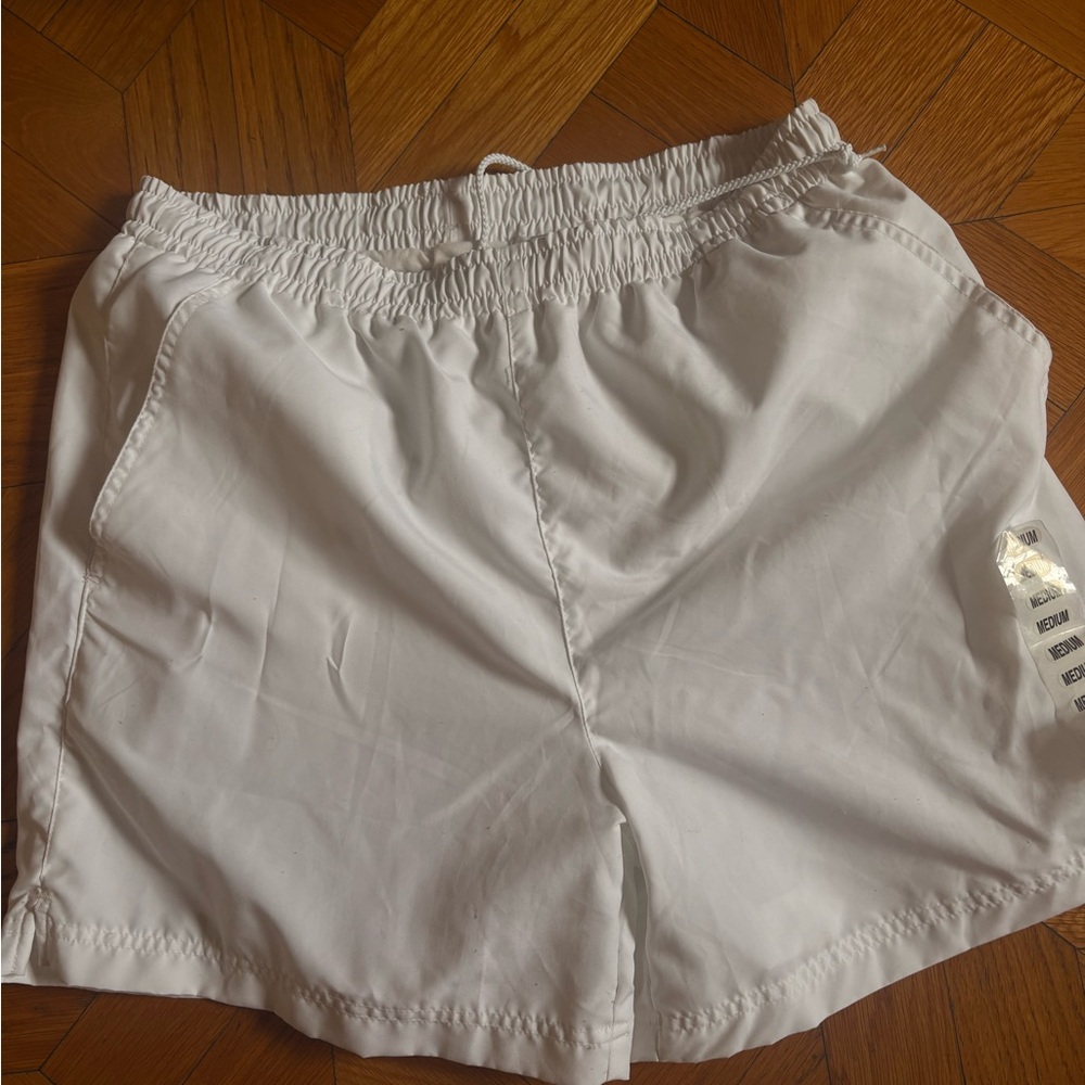 Fila White Athletic Shorts with Embroidered Logo new with tag